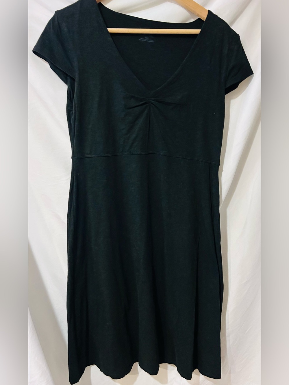 Toad & Co Rosemarie Dress Size M Navy Blue Hidden Side Seam Pocket. NWOT